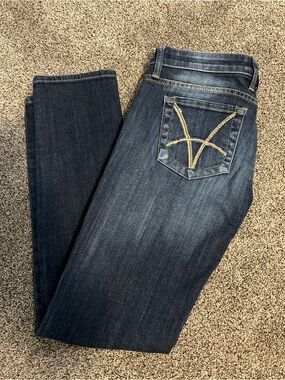 Kut From The Kloth Catherine Boyfriend Jeans Dark Wash Stretch Denim Size 0